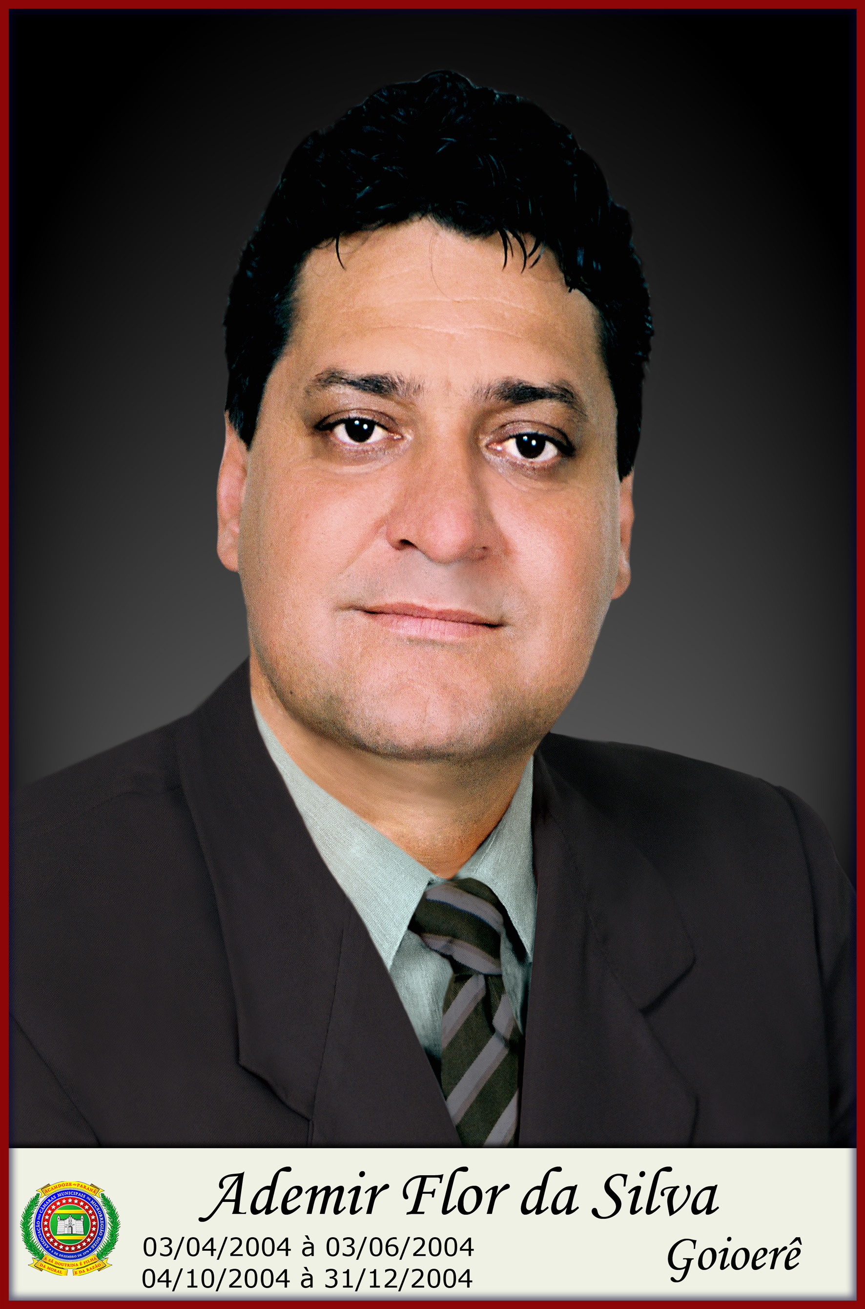 Foto do Prefeito Ademir Flor da Silva