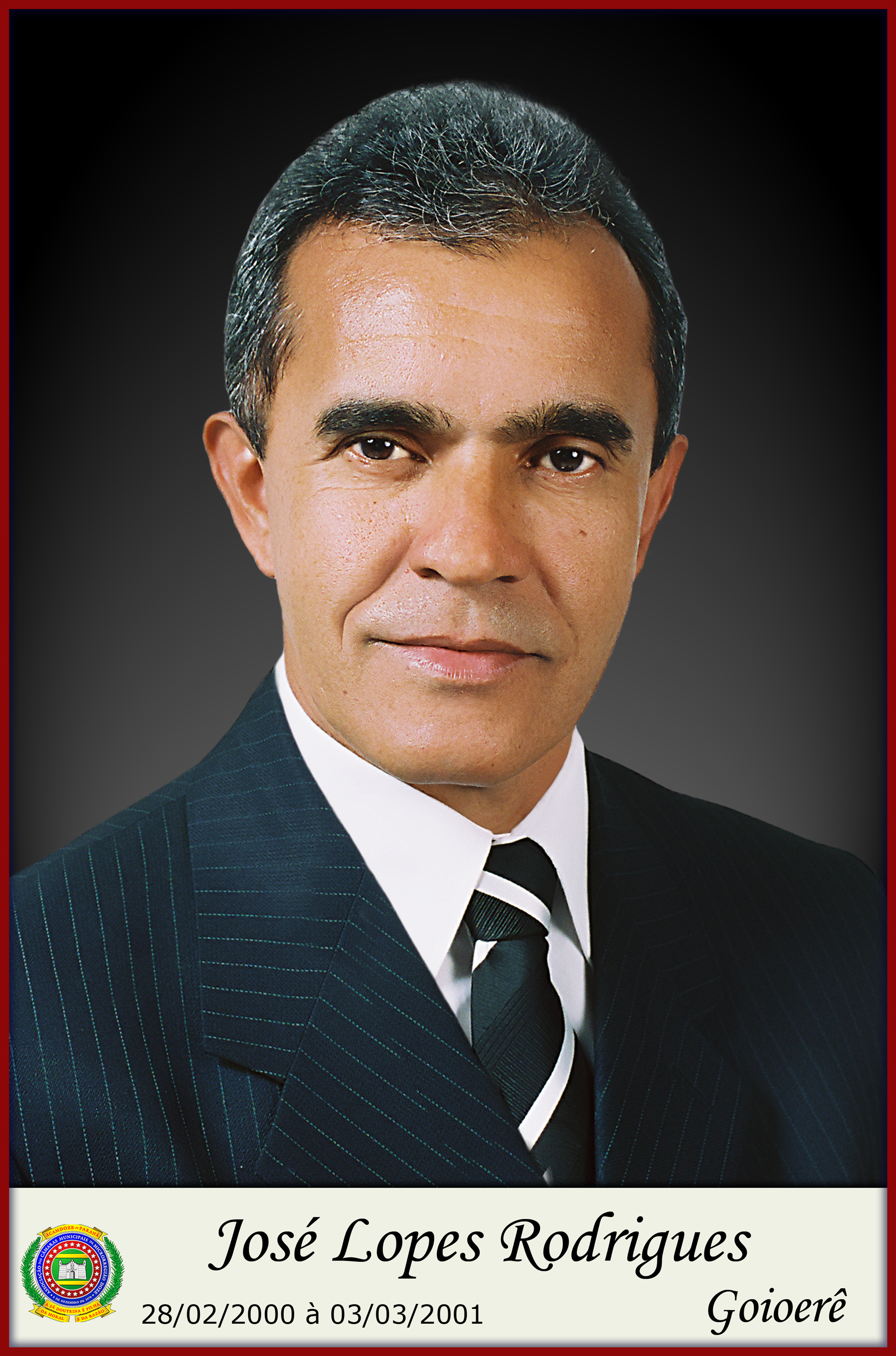Foto do Prefeito José Lopes Rodrigues