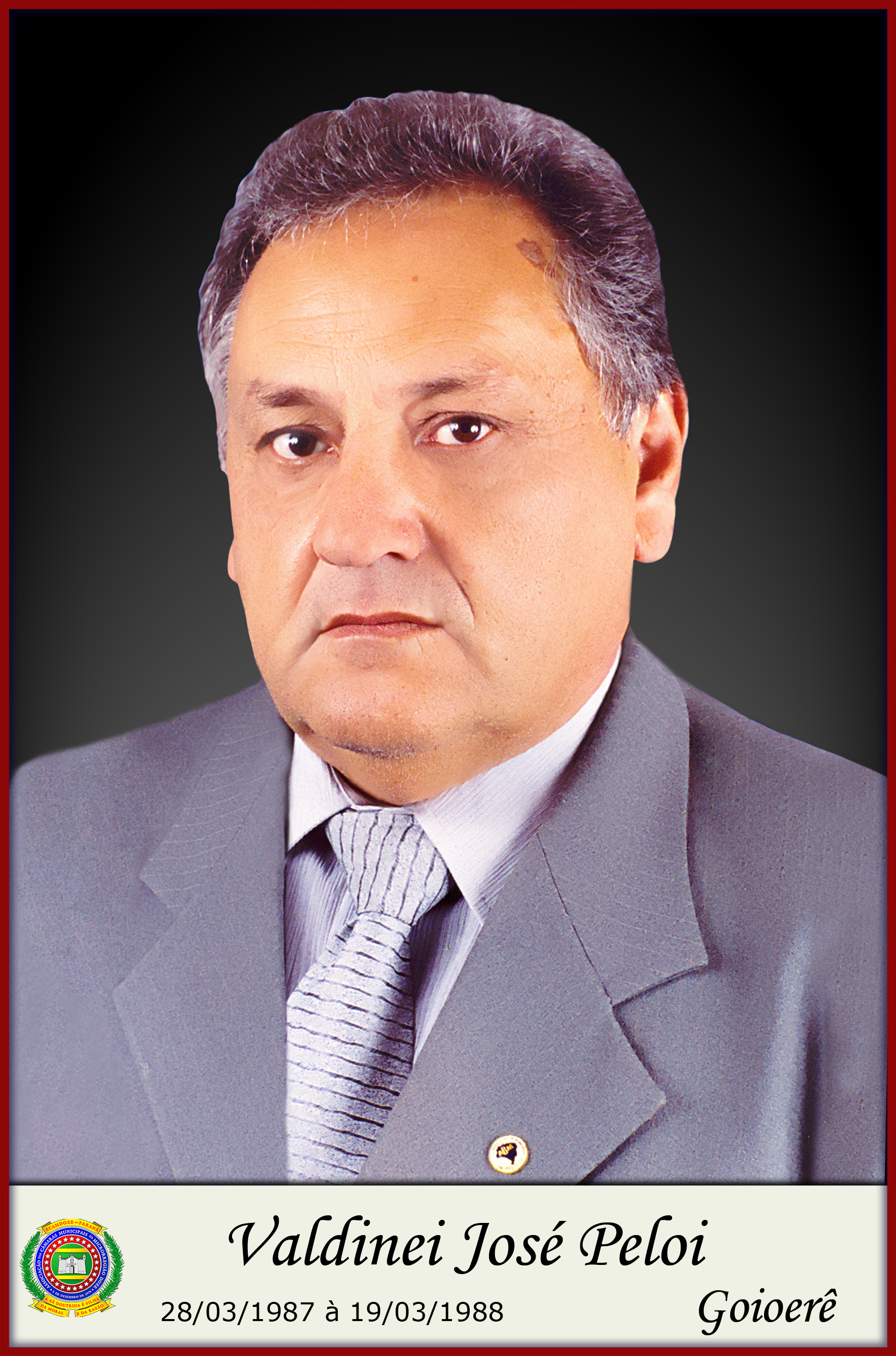 Foto do Prefeito Valdinei José Peloi