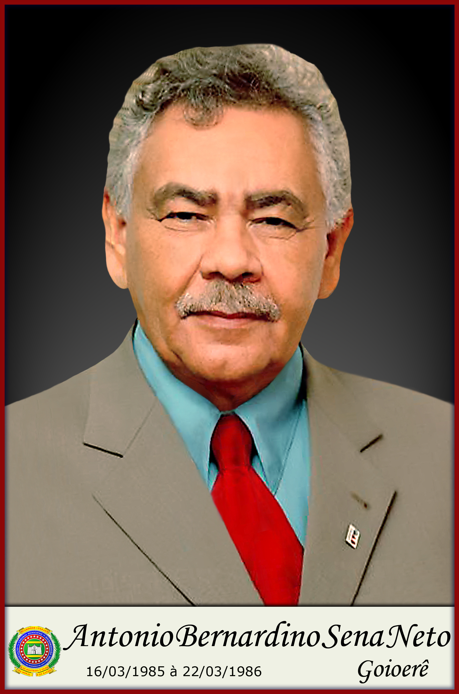 Foto do Prefeito Antonio Bernardino Sena Neto