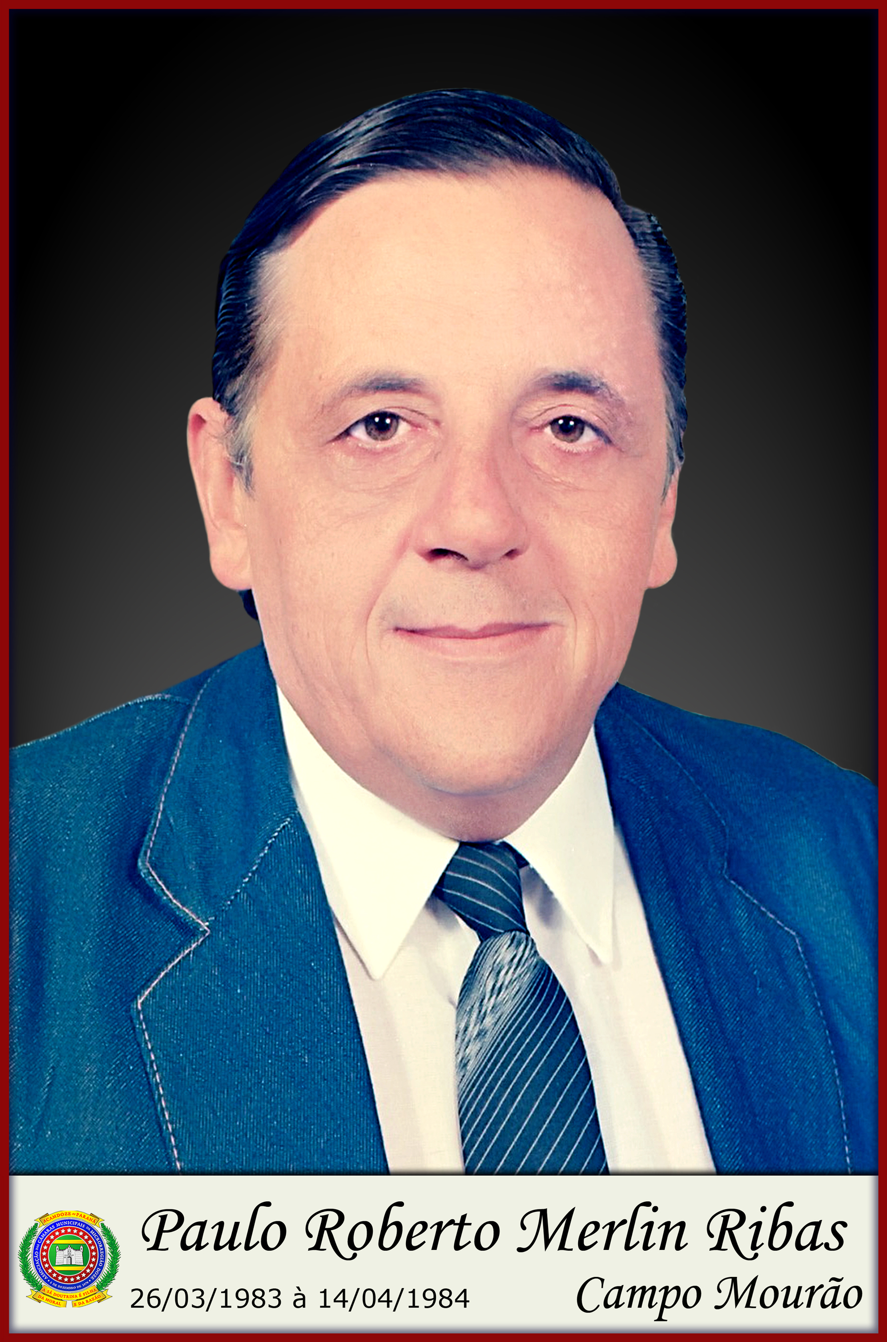 Foto do Prefeito Paulo Roberto Merlin Ribas