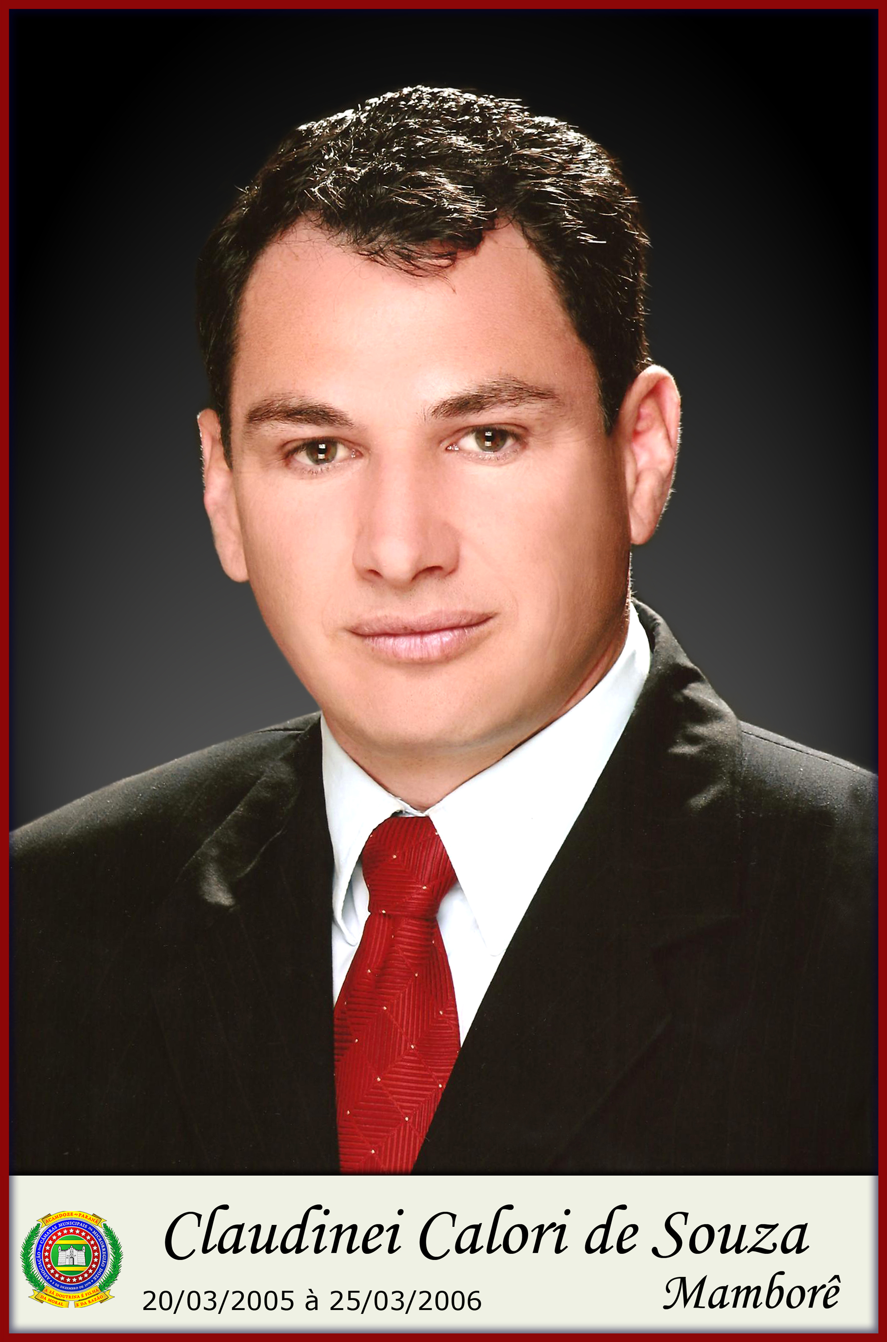 Foto do Prefeito Claudinei Calori de Souza